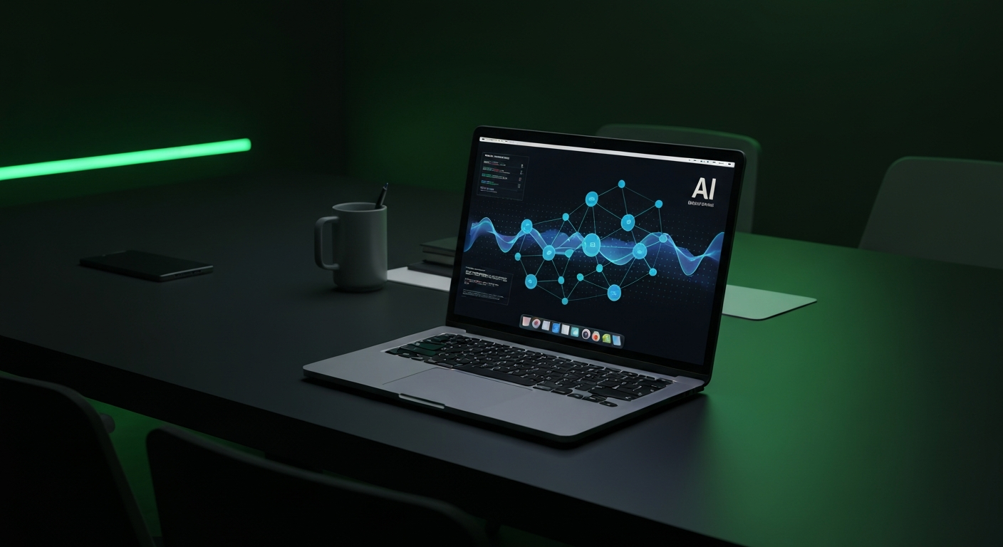 Research workstation showing training metrics